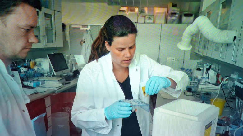 Mette Jepsen i laboratoriet