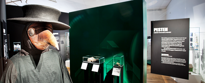 Billede fra Steno Museets Epidemi udstilling